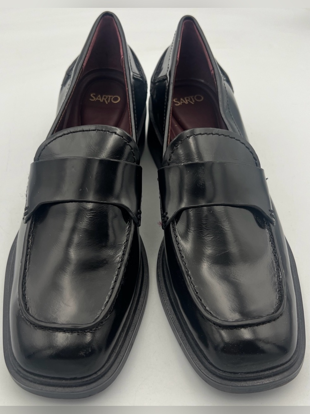 Franco Sarto Women's Gabriella Slip On Leather Loafer Black size US 7M EU37 NEW - Picture 14 of 14
